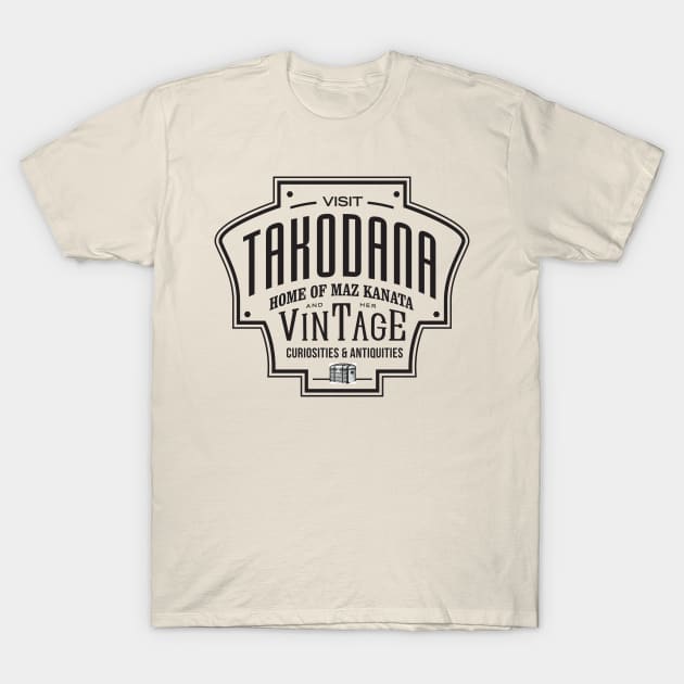 Takodana Vintage Antiques T-Shirt by MindsparkCreative